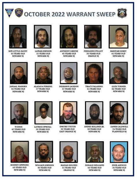 Essex County Authorities Arrest 41 Fugitives In Warrant Sweep