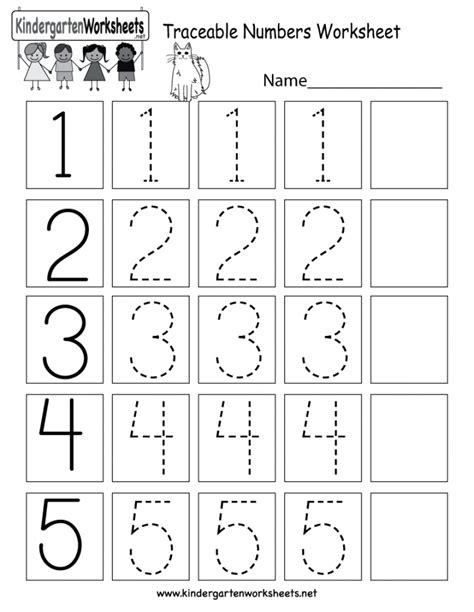 Number Tracing Worksheet Preschool Martin Lindelof