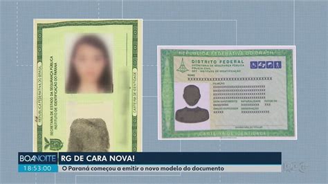 Instituto De Identifica O Do Paran Passa A Emitir Rg Novo Layout