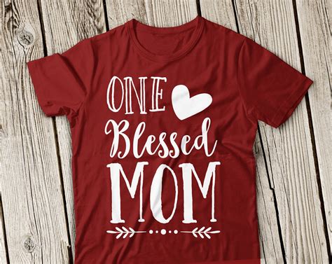 One Blessed Mom Svg Blessed Mom Svg The Best Mom Svg Best Etsy