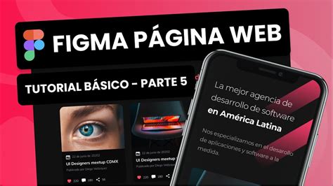 Figma Tutorial Espa Ol Como Dise Ar Una Web Parte Youtube