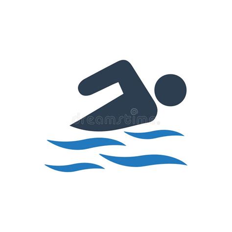 Icono De La Natación Deporte Stock de ilustración Ilustración de