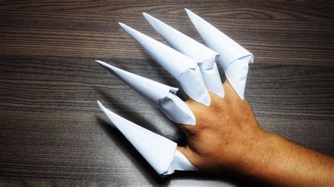 Origami Claws How To Make Paper Claws Origami Fingers Stop Motion Lover