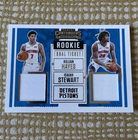 Panini Contenders Rookie Ticket Dual Swatches Rd Ki Isaiah