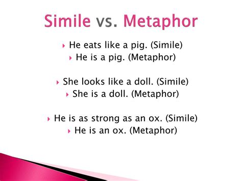 Metaphor Vs Simile