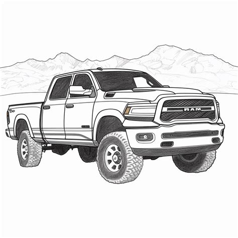 Dodge Car Coloring Pages