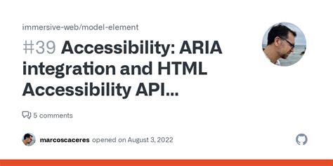 Accessibility ARIA Integration And HTML Accessibility API Mappings