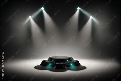 podium with lighting. stage, podium, scene with spotlights - Generative ...