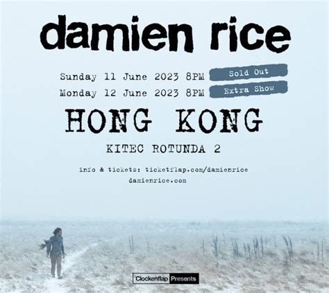 Damien Rice Live In Hong Kong 2023 Zone 1 First 3 Row 門票＆禮券 活動門票