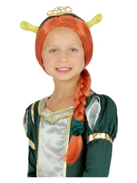 Girls Shrek Fiona Wig Costumes R Us Fancy Dress