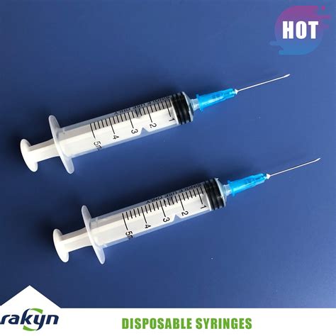 Medical Products Of Disposable Plastic Vaccine Syringes With Needles