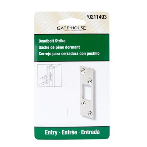 Gatehouse Steel Entry Door Deadbolt Strike Plate In The Strike Plates