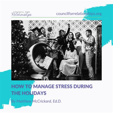 How to Manage Stress During the Holidays | Council for Relationships 