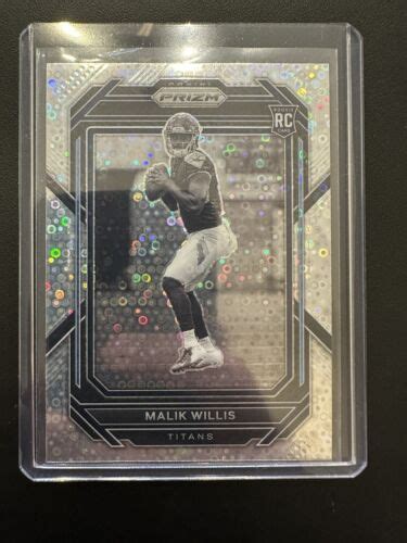 2022 Panini Prizm Malik Willis No Huddle Negative Silver Variation RC