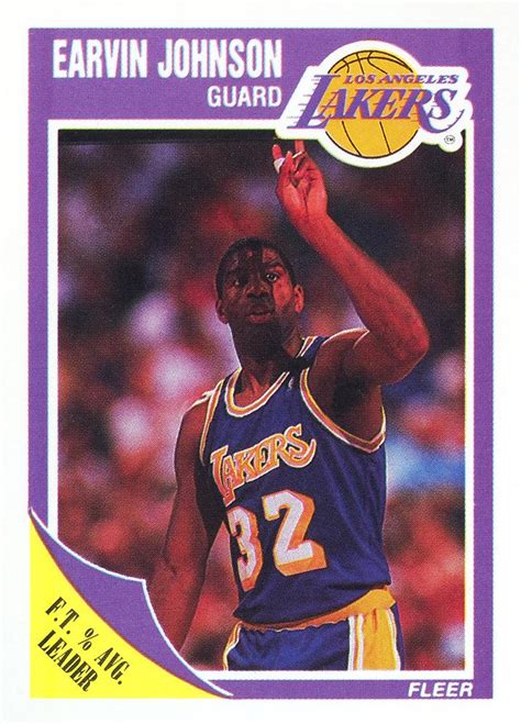 Fleer Earvin Johnson Trading Card Database