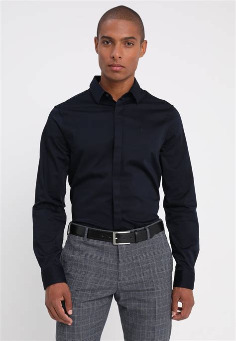 Armani Exchange Formal Shirt Navydark Blue Zalandoie