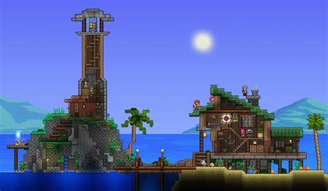 Terraria House Design Terraria House Ideas Jungle House Ocean House