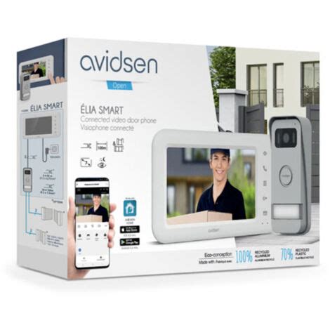 Avidsen Elia Smart Video T Rsprechanlage Wlan Komplett Set Wei Aluminium