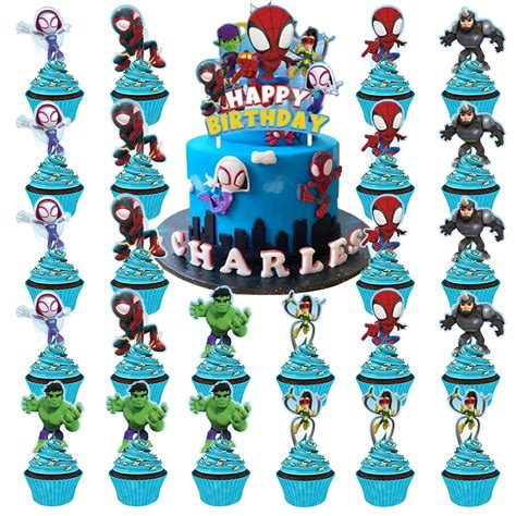 Buy Spidey And His Amazing Friends Birthday Decorations 25Pcs Spidey