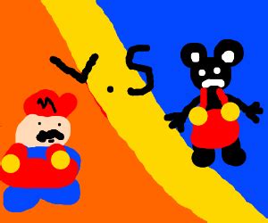 Mario vs Mickey Mouse! - Drawception