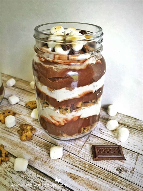 Decadent And Delicious S Mores In A Jar Dessert Kindly Unspoken