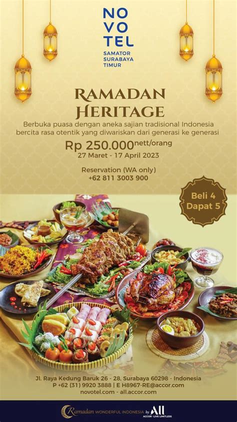 List Buka Puasa All You Can Eat Di Beberapa Hotel Bintang Di Surabaya