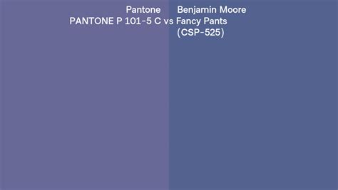 Pantone P C Vs Benjamin Moore Fancy Pants Csp Side By Side