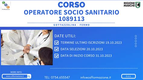 Corso OSS Operatore Socio Sanitario A GROTTAZZOLINA FM