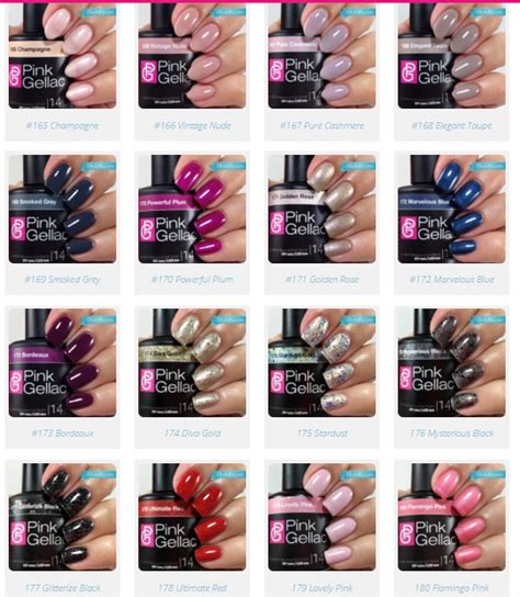 Pink Gellac Colors 165 180 Nail Colors Nails Color