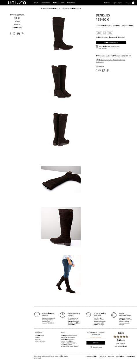 Venta Unisa Botas Altas Mujer En Stock