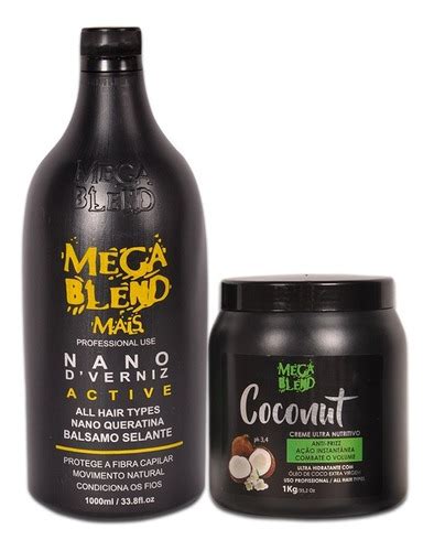 Escova Progressiva Mega Blend Sem Formol 1 Litro Creme Hidratante