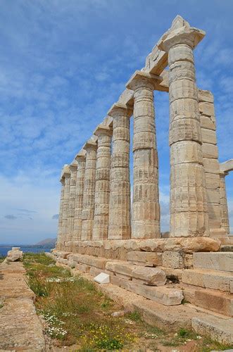 Temple Of Poseidon Part Of The South Colonnade With Found Flickr