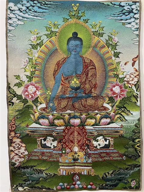 35 Tibetan Buddhist Thangka Painting The Lord Buddha Statue Meditating