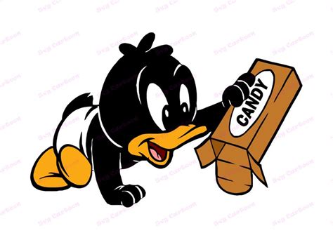 Baby Looney Tunes Daffy Duck Svg Svg Dxf Cricut Silhouette Etsy