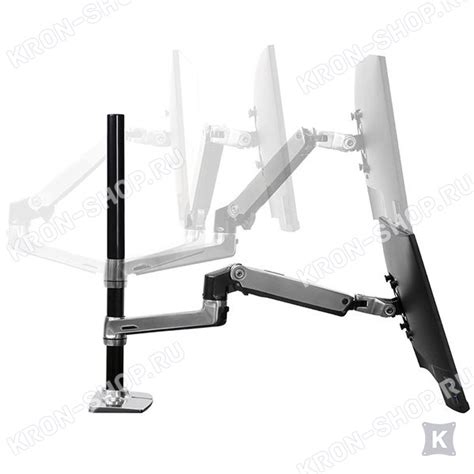 Кронштейн Ergotron 45-549-026, LX Dual Stacking Arm, Tall Pole