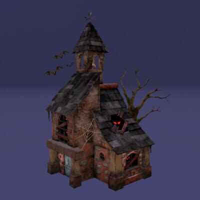 Haunted House - 3D Model by Carthagenius