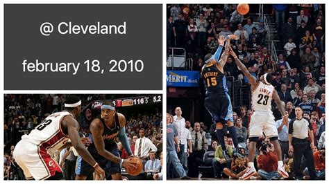 Carmelo Anthony Pts Game Winner Cleveland Cavaliers Highlights