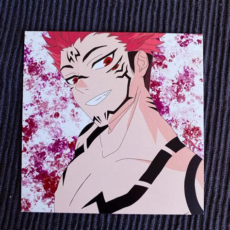 Jujutsu Kaisen Sukuna Print Etsy 23040 Hot Sex Picture