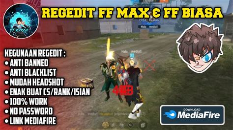 UPDATE REGEDIT FF MAX FF BIASA TERBARU 97 AUTO HEADSHOT 100