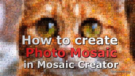 How To Create Photo Mosaic In Mosaic Creator In Few Steps Youtube