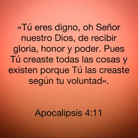 Tú eres digno oh Señor nuestro Dios de recibir gloria honor y