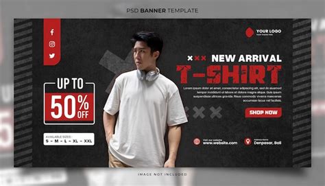 Premium PSD New Arrival T Shirt Banner Template