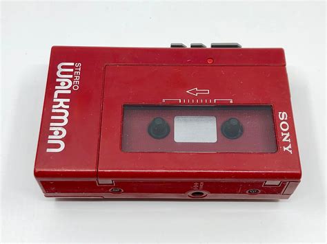 Sony Walkman Wm 4 Red Portable Cassette Player