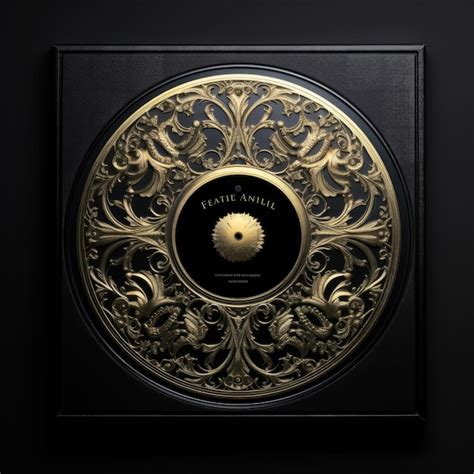 Premium Ai Image Dark Cd On A Dark Background Compact Disc Generative Ai