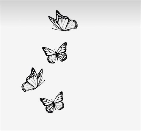 Butterfly Tattoo Tiny Butterfly Tattoo Butterfly Tattoo Stencil Simple Butterfly Tattoo