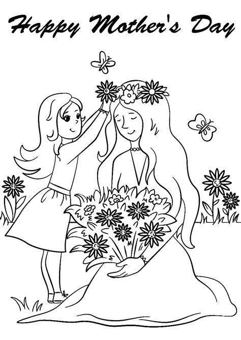 Happy Mother S Day 2024 Coloring Pages To Print Mavra Miquela