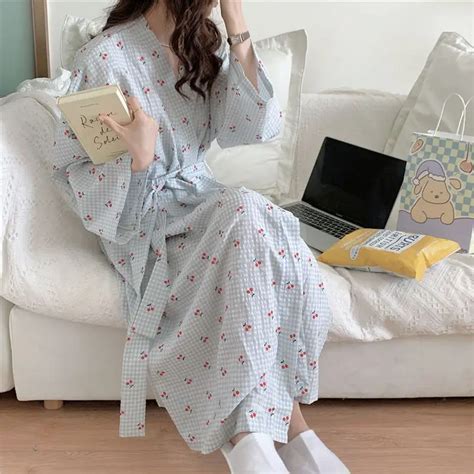 Pijama De Quimono De Cetim Feminino Roupa De Casa Feminina Lingerie