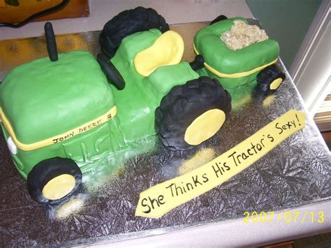 She Thinks My Tractors Sexy John Deere Grooms Cake