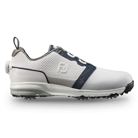 Footjoy Contour Fit Boa Mens Golf Shoe Whitenavy Pga Tour Superstore