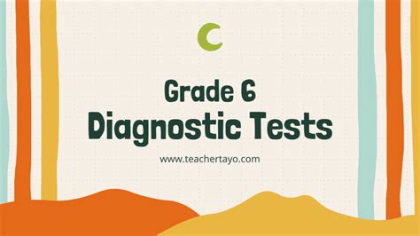 Grade 6 Diagnostic Tests Free Download Teacher Tayo